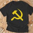 ハンマーと鎌のシンボル Cccp ソビエト連邦 Tシャツ 高齢者への贈り物