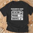 バックカントリースキー エッセンシャルチェックリスト ゲレンデ外スキーヤー用 Tシャツ 高齢者への贈り物