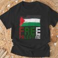 パレスチナ国旗 アラビア語 ガザ パレスチナ国旗 Tシャツ 高齢者への贈り物