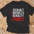 パワーリフティング700kgクラブメンブ Powerlifting 700 Kg Club Member Tシャツ 高齢者への贈り物