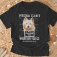 パーソナルストーカー犬ノーリッチテリア私はあなたに従います Norwich Terrier Dog Tシャツ 高齢者への贈り物