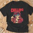 ヒップホップ ラッパー 猫 子猫 キティ ギフト メンズ レディース キッズ ティーン向け Tシャツ 高齢者への贈り物