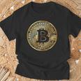 ビットコインbtcコイン暗号トレーダーBitcoinフューチャーフリーダムギフト Tシャツ 高齢者への贈り物