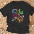 ビデオゲームコンソール コントローラー レトロ 80年代 90年代 アーケードゲーマー Tシャツ 高齢者への贈り物