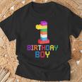 ビルディング・ブリックス 1歳のバースデー・ボーイ 1 1年目マスター・ビルダー Tシャツ 高齢者への贈り物