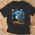 ビンテージロボットアート ゴッホ おもちゃ ロボットビルダー ロボティクス 長袖tシャツ Tシャツ 高齢者への贈り物