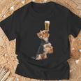 ビールヨークシャーテリア Tシャツ 高齢者への贈り物