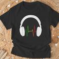 ファニー ラスタ ギフト メンズ レディース クール ラスタカラー ヘッドホン Tシャツ 高齢者への贈り物