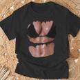 フェイク 腹筋 面白い ビキニ ボディ マッスル 6パック 3D Tシャツ 高齢者への贈り物