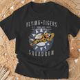 フライングタイガース飛行隊 第二次世界大戦 記章 ヴィンテージ Ww2 航空隊 Tシャツ 高齢者への贈り物