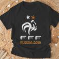 フランスのフットボールチームを祝福しましょう。 Tシャツ 高齢者への贈り物