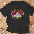 フリーダム チベットフラッグオーバル Tシャツ 高齢者への贈り物