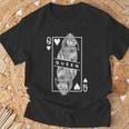 フレンチ ロップ バニー うさぎ ハートの女王 面白い ペット ポップアート Tシャツ 高齢者への贈り物