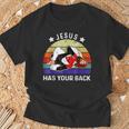 ブラジリアン柔術 Jesus Has Your Back Tシャツ 高齢者への贈り物