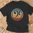 ヘ音記号 Bass Clef Bassoholic ベースギタープレーヤーのベーシストのコレクターのためのギフトbass Tシャツ 高齢者への贈り物