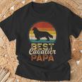 ベスト・キャバリア・パパ、キング・チャールズ・スパニエル Tシャツ 高齢者への贈り物