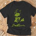 ベートーヴェン ドイツ 作曲家 クラシック楽譜 Tシャツ 高齢者への贈り物