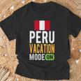 ペルーお土産 旅行 ペルーバケーションモードオン Tシャツ 高齢者への贈り物