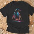 ペンギン ファンタジー アートワーク ロボットアニマルモチーフ ペンギン Tシャツ 高齢者への贈り物