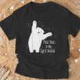 ホッキョクグマは私の精神 動物 かわいい シロクマ好き Tシャツ 高齢者への贈り物