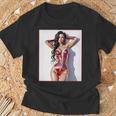 ホットガールオンtシャツ 男性用 セクシー巨乳sfピンナップガール 長袖tシャツ Tシャツ 高齢者への贈り物