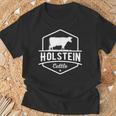 ホルスタイン牛-農家向けホルスタイン牛 Tシャツ 高齢者への贈り物