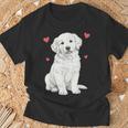 ホワイトゴールデンレトリバー ホワイトイングリッシュクリーム ゴールデンレトリバー Tシャツ 高齢者への贈り物