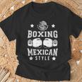 ボクシング メキシカンスタイル ボクサー ファイター ボクシンググローブ メキシコ国旗 Tシャツ 高齢者への贈り物