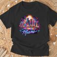 マイアミ シティ メンズ フロリダ 鮮やかな カラフル お土産 マイアミ Tシャツ 高齢者への贈り物