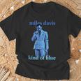 マイルス・デイビスの青い色相の写真 Tシャツ 高齢者への贈り物