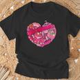 メルちゃん モチーフグラフィック 〜胸ハート & Mellchan〜 Tシャツ 高齢者への贈り物