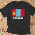 モンゴル国旗tシャツ Tシャツ 高齢者への贈り物