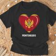 モンテネグロ国旗シャツ Tシャツ 高齢者への贈り物
