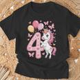 ユニコーン 4 誕生日 女の子 4 歳 馬 わたしは 4 Tシャツ 高齢者への贈り物