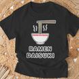 ラーメン 大好き Ramen Daisuki ご飯タイム 麺類【変なデザイン屋さん】面白い言葉 主張メッセージ 長袖tシャツ Tシャツ 高齢者への贈り物