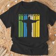 リオデジャネイロ ブラジル レトロ ビーチ ブラジルの像 サンパウロ Tシャツ 高齢者への贈り物