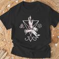 ルシファーの悪魔の紋章 五芒星とリヴァアタン十字架 長袖tシャツ Tシャツ 高齢者への贈り物