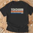 レトロ ヴィンテージ 70年代80年代風 横浜 日本 Tシャツ 高齢者への贈り物
