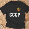 ロシアcccp ソ連ロシアサッカージャージーtシャツ Tシャツ 高齢者への贈り物