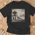 ロボットの行進、Sf、ロボット 長袖tシャツ Tシャツ 高齢者への贈り物