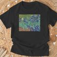 ヴィンセント・ファン・ゴッホによるアイリス1889 長袖tシャツ Tシャツ 高齢者への贈り物