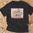 ヴィンセント・ファン・ゴッホ作 パステルヴィンテージローズ 美しい絵画 Tシャツ 高齢者への贈り物