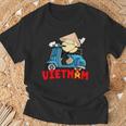 ヴィンテージ かわいい ベトナム バン バオ スクーター バイク 面白い食べ物 Tシャツ 高齢者への贈り物
