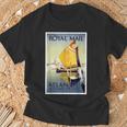ヴィンテージ ヴェニス ヨット 運河 Tシャツ 高齢者への贈り物