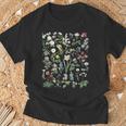 ヴィンテージ 花 ボタニカル イラスト チャート 植物 Tシャツ 高齢者への贈り物