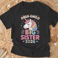 一人っ子に取り消し線を引いたお姉さん 2026 Tシャツ 高齢者への贈り物