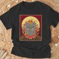 不動明王 金剛乗仏教不動主 日本語 中国語 Tシャツ 高齢者への贈り物