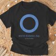 世界糖尿病デー 糖尿病の啓発 Tシャツ 高齢者への贈り物