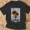 伊豆 大島 日本旅行好き 日本の島 Tシャツ 高齢者への贈り物