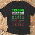 取引チートコードローソク足パターン、面白い株トレーダー Tシャツ 高齢者への贈り物